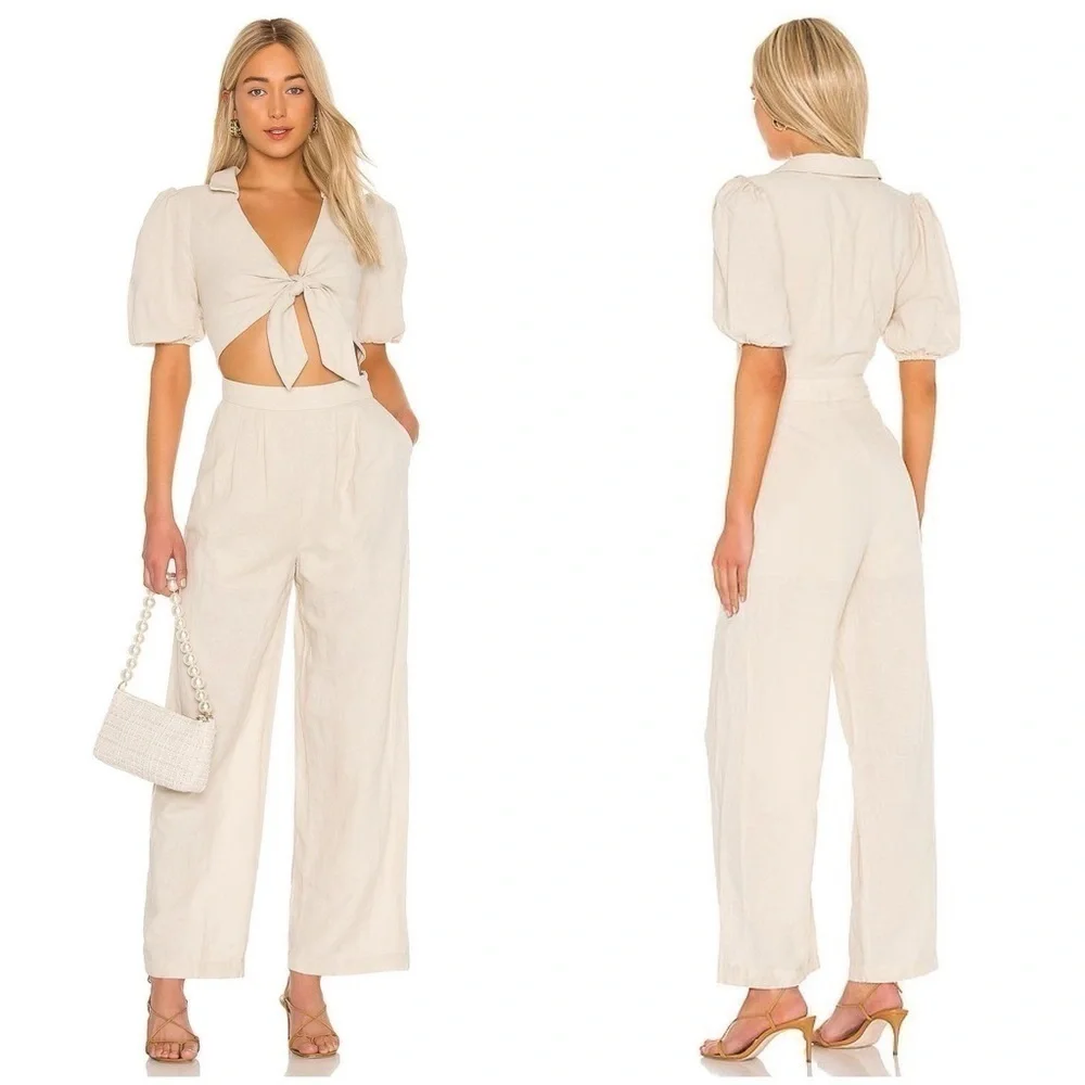 L’ACADEMIE Rocky Jumpsuit In Nude